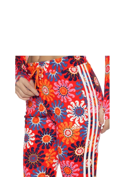 adidas Pants - Adidas x FARM Rio Floral Flare Track Pants XL Retro Tropical Athleisure